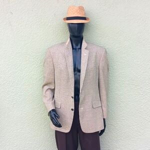 Original Racquet Club Men's Vintage 100% Pure Wool Luxury Blazer
